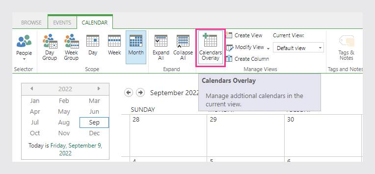 How to color code SharePoint Calendar