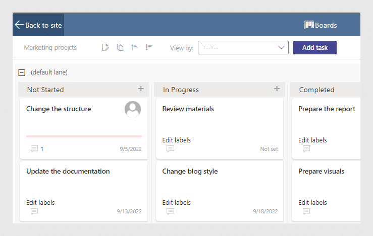 How to add Kanban board link to Quick launch