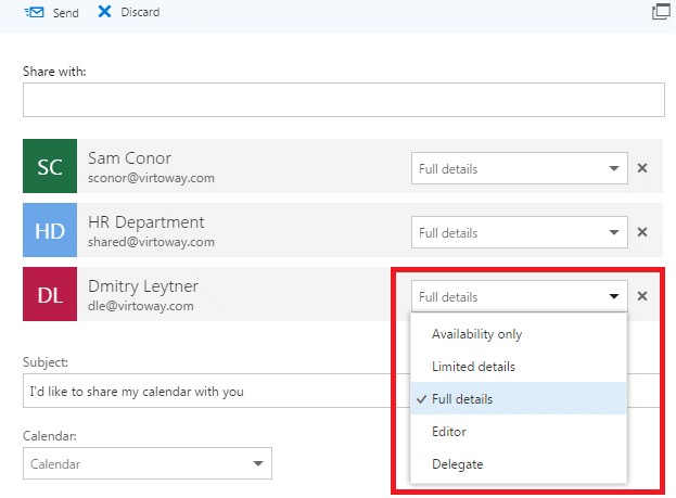 How To Create Office 365 Shared Calendar Sharing Calendars In Office 365