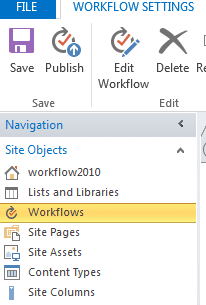 how to create a workflow in sharepoint 2013