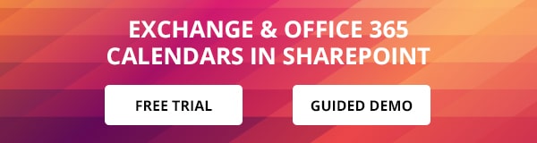 Exchange & Office 365 calendars in SharePoint