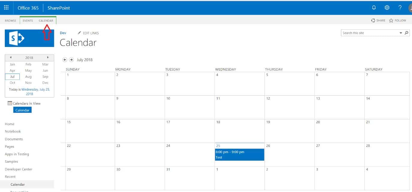 Connecting a SharePoint Calendar to Outlook