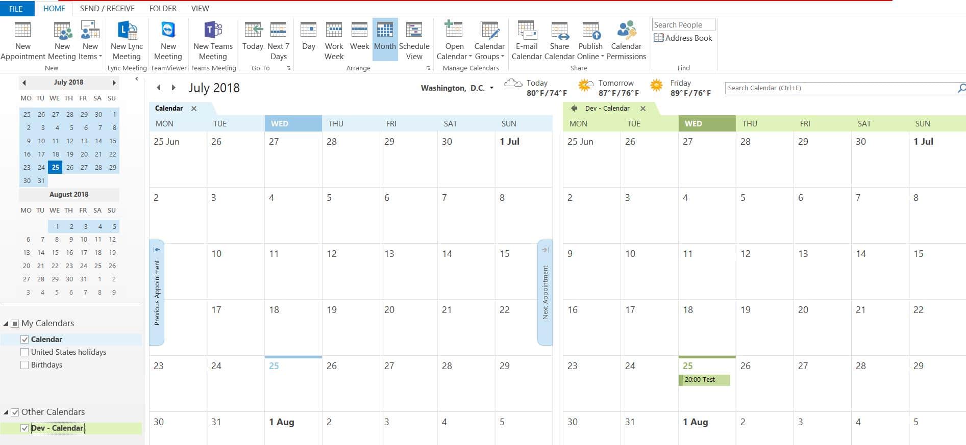 Sharepoint-Kalender zu Outlook hinzufügen