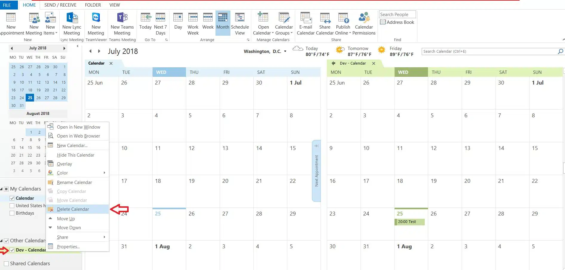 SharePoint-Kalender zu Outlook hinzufügen