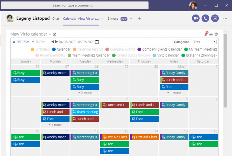 Microsoft Teams Kalender Kalendar F r Teams