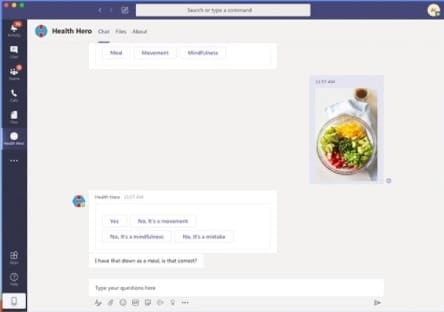 health hero interface