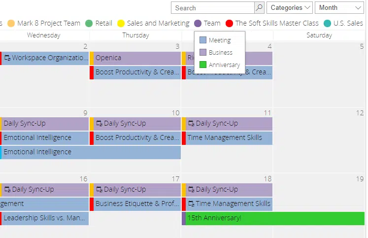 SharePoint Calendar Team Calendar in SharePoint