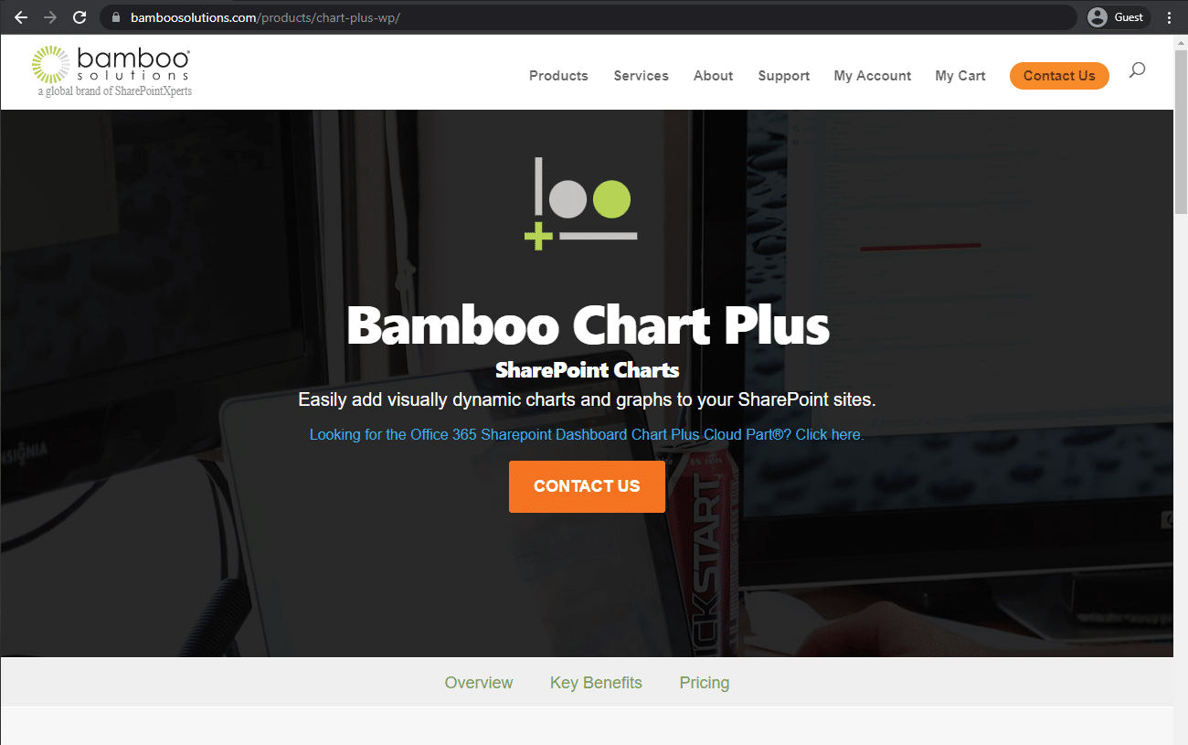 Bamboo Chart Plus landing page