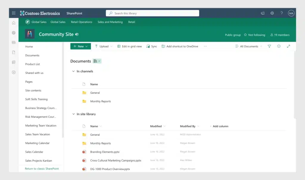 document library in SharePoint