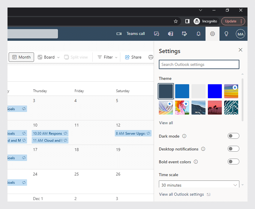 Sharing Microsoft Exchange calendar on the web