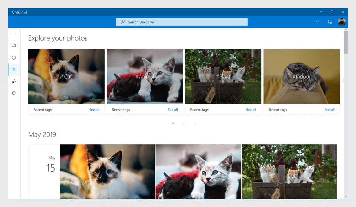 onedrive interface example