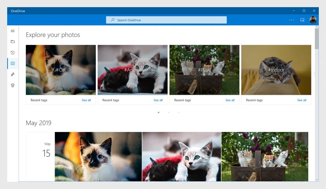 onedrive interface example