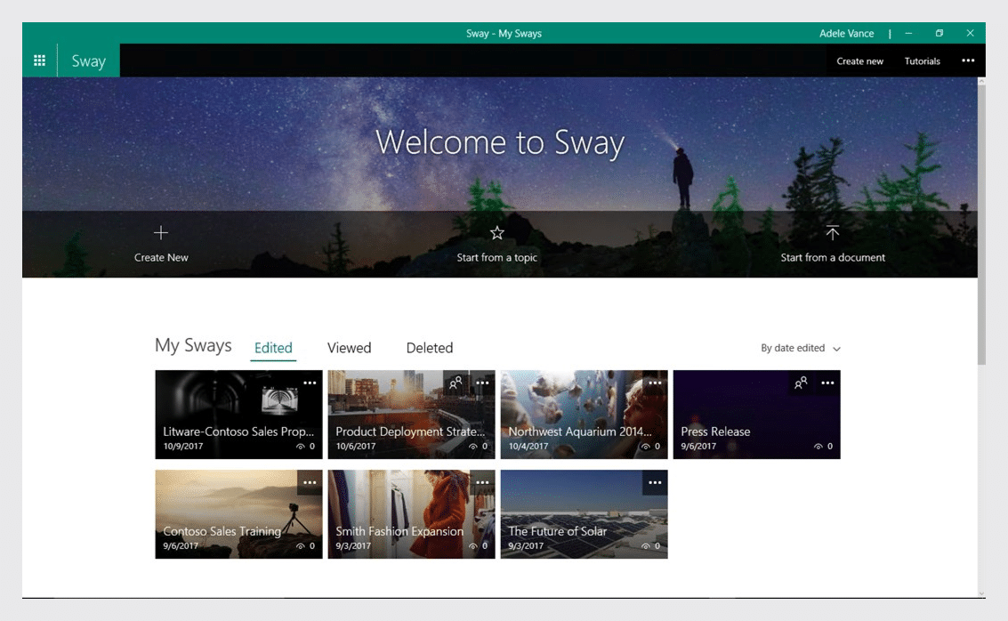 sway title screen