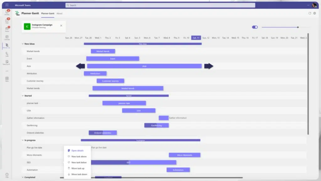 Planner Gantt