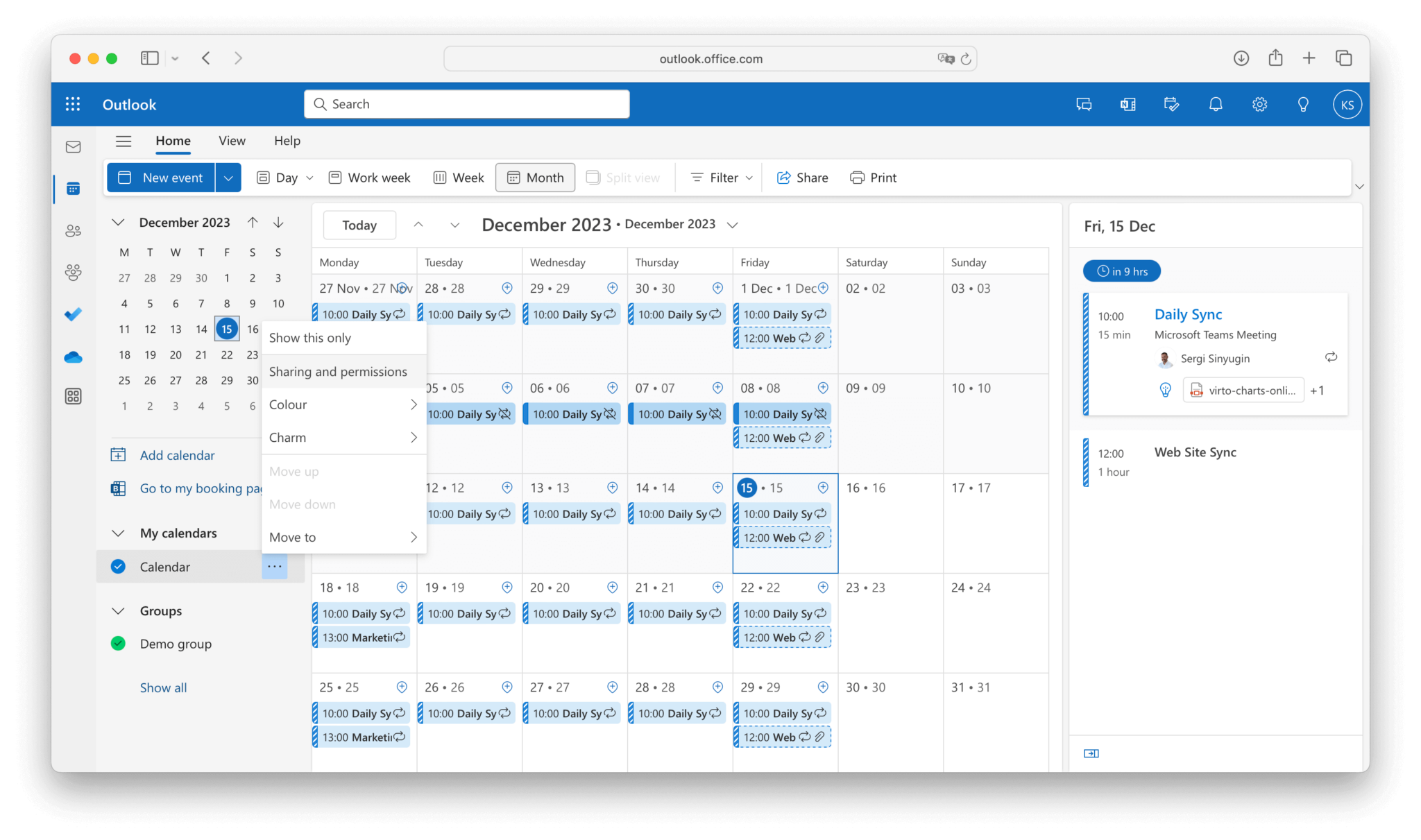 Employee Vacation & Time Off Calendars in Teams and Outlook