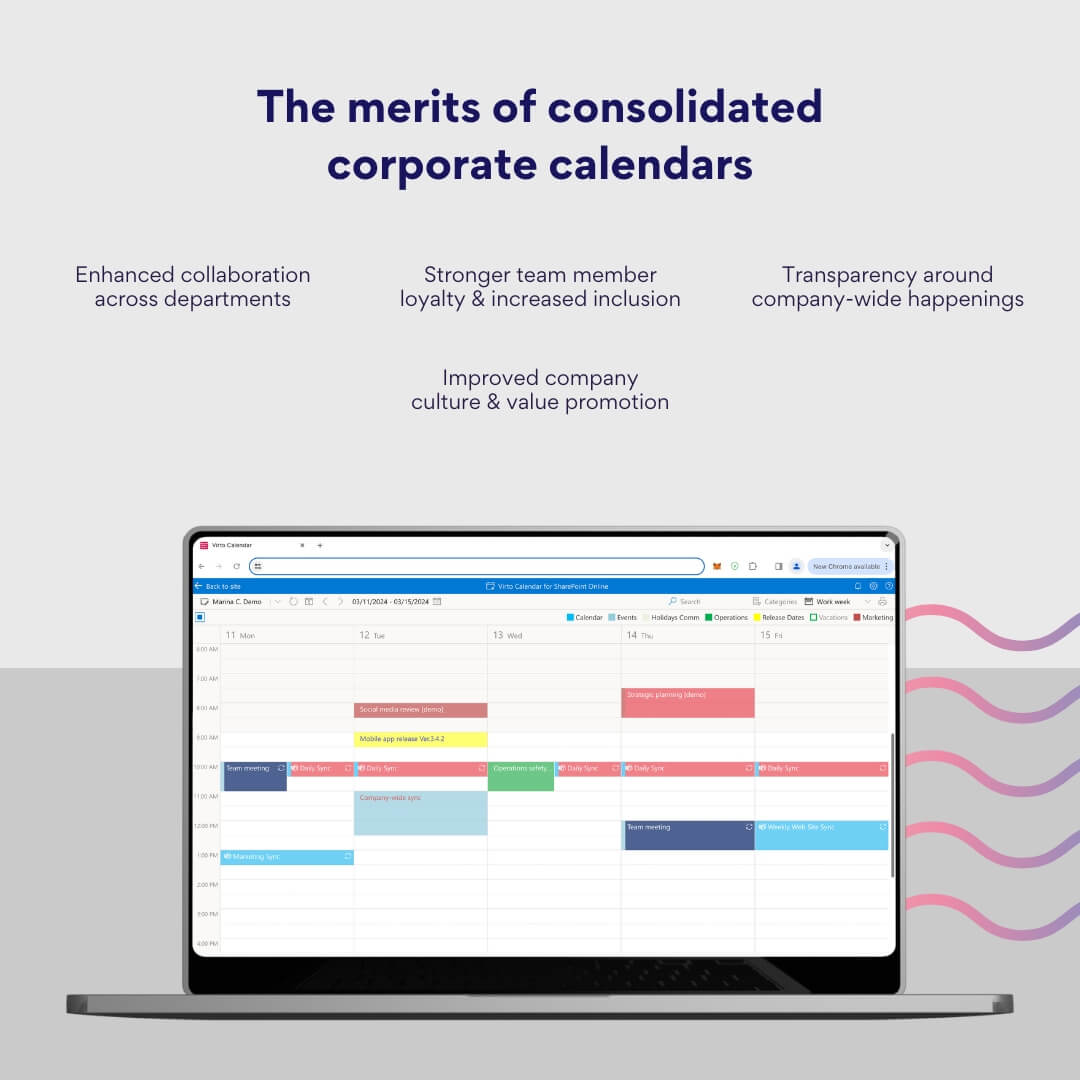 the merits of consolidated corporate calendars