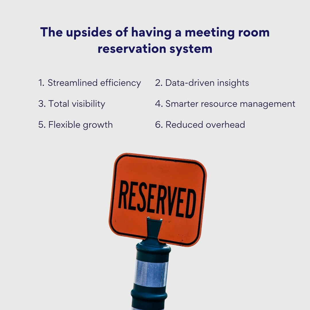 the upsides of having a meeting room reservation system