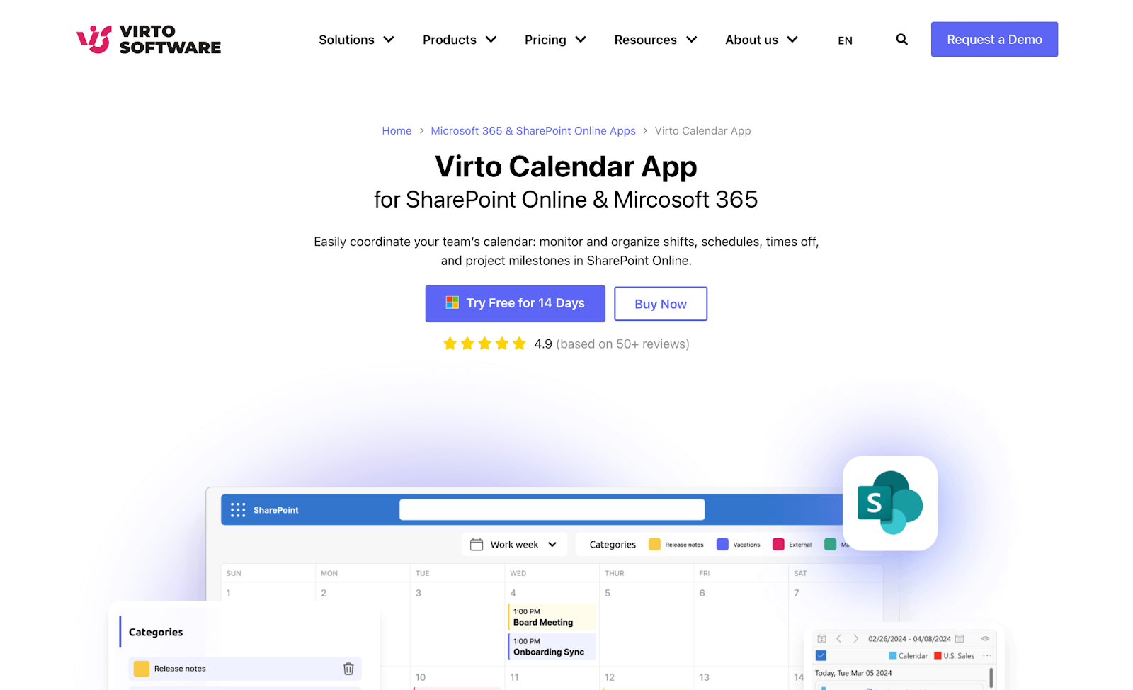 Virto Calendar App.