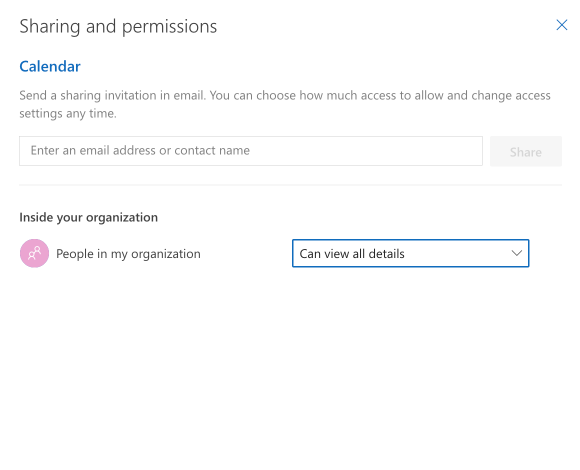 Checking and adjusting your calendar permissions.