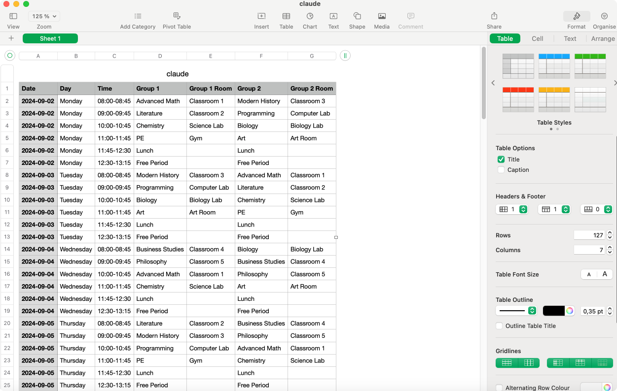 Claude’s exported CVS timetable AI file.