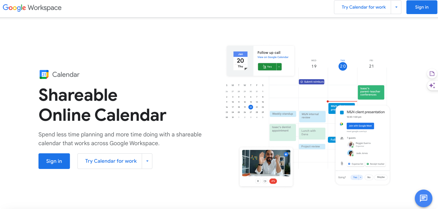 Google Calendar.