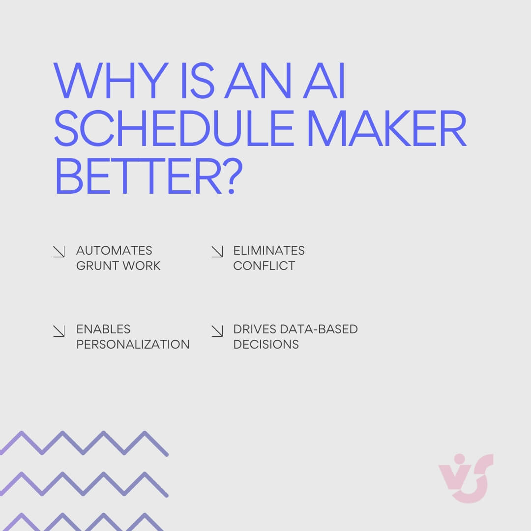 why is an ai schedule maker better?