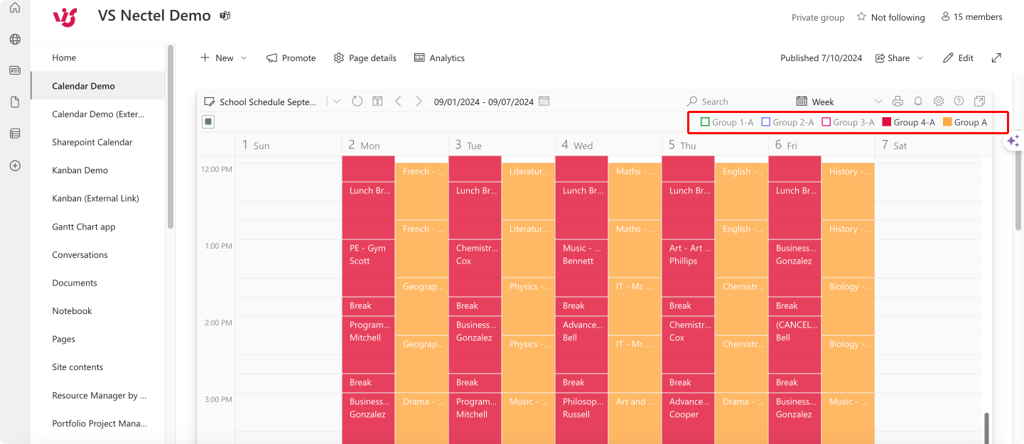  Here’s an overlaid view of two time tables.