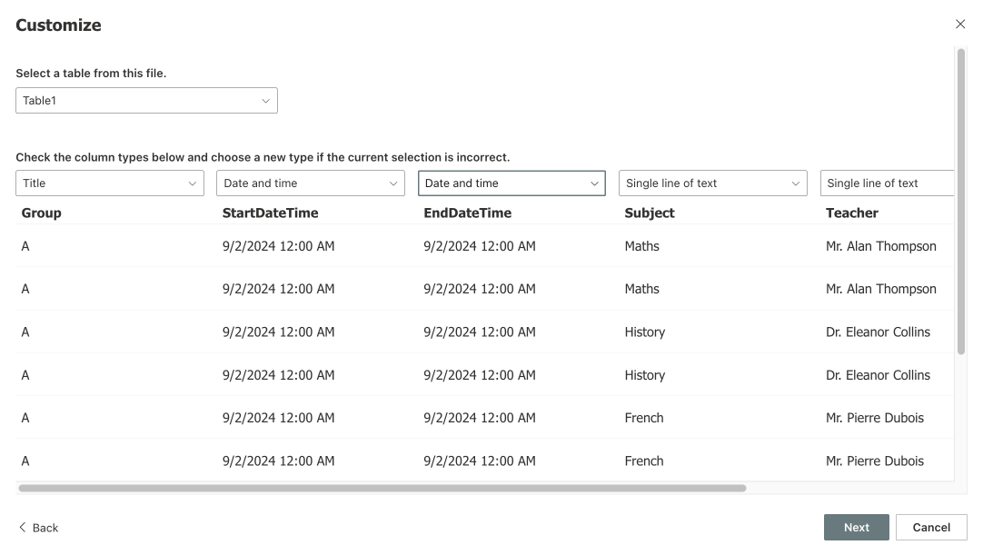 Customizing your file.