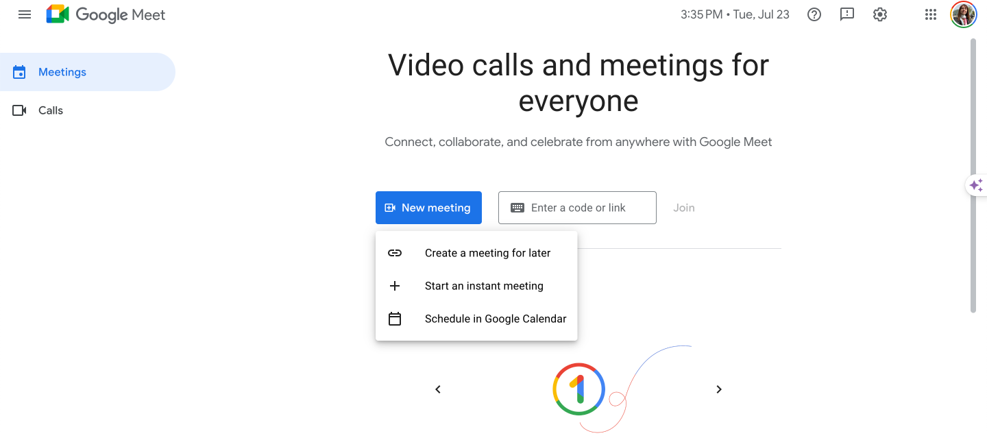 Google Meet. 