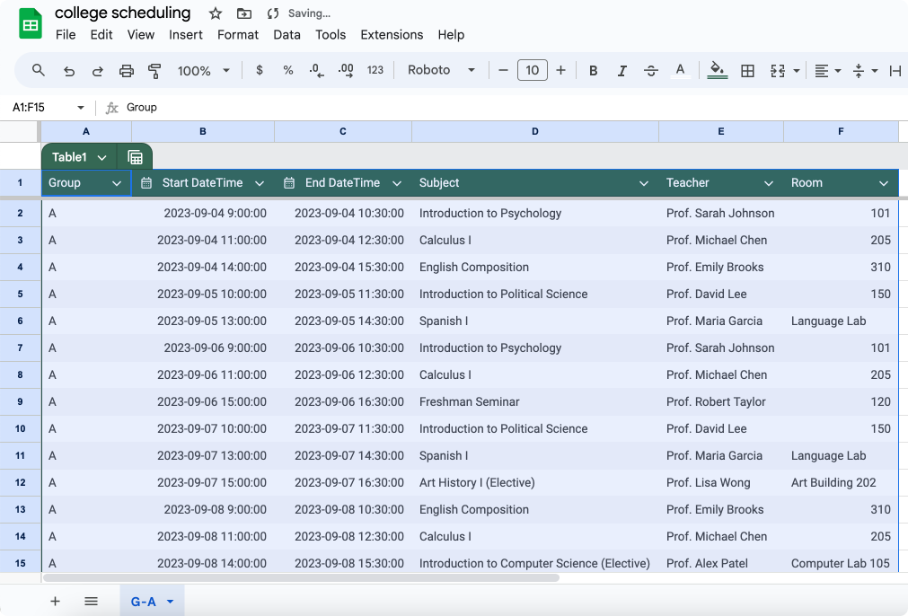 Transforming your CSV into Excel or a Google sheet.