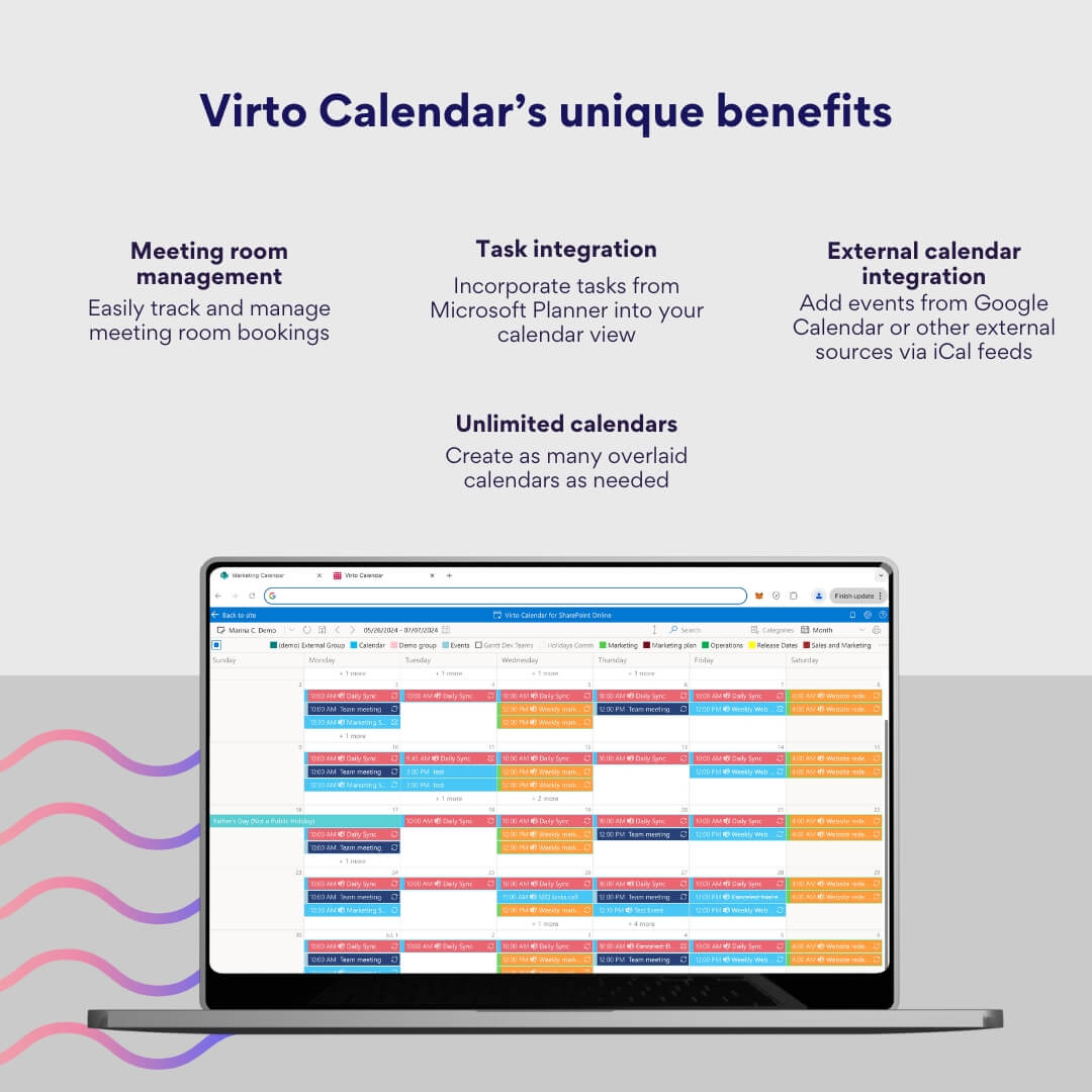 Virto Calendar benefits