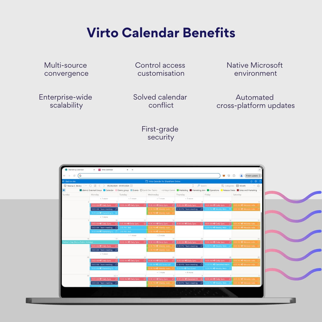 Virto Calendar Benefits