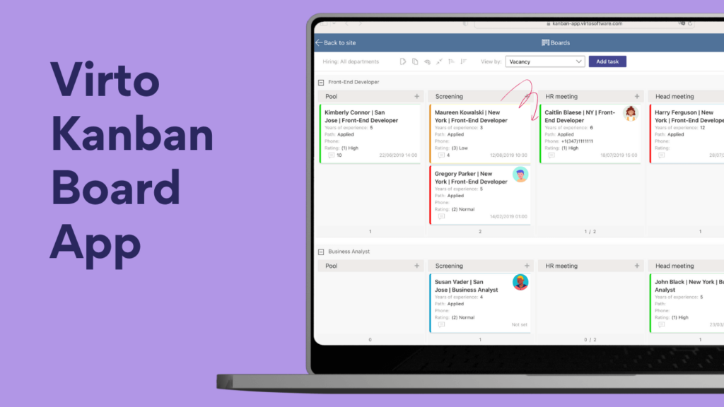 Virto Kanban Board App