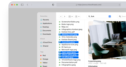 Virto Multiple File Operations