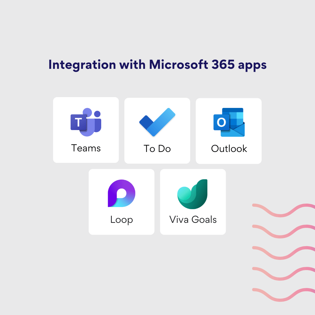 Pic. 2. Integration with Microsoft 365 tools.