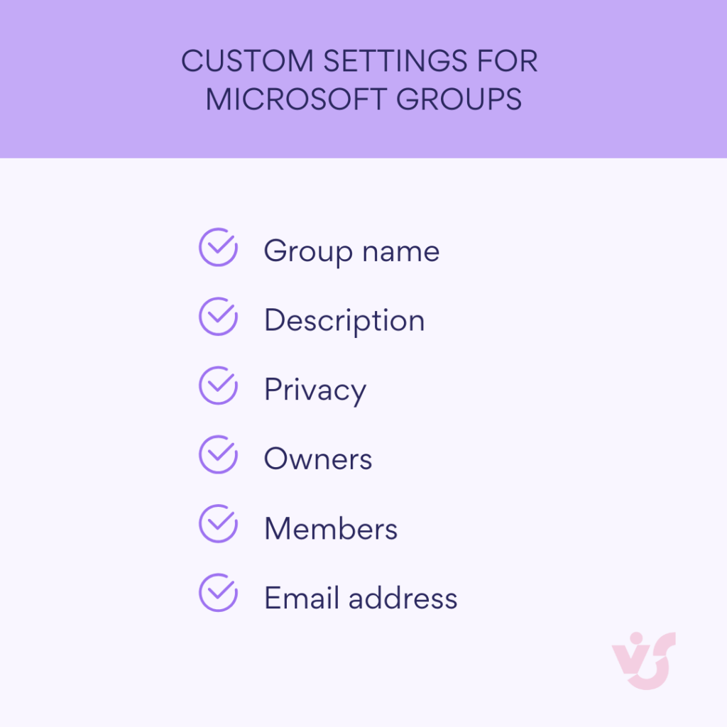 Custom Settings for Microsoft Groups