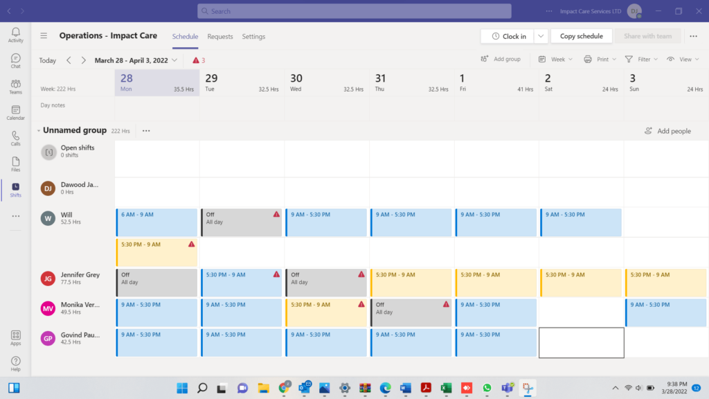 Microsoft Teams Scheduler