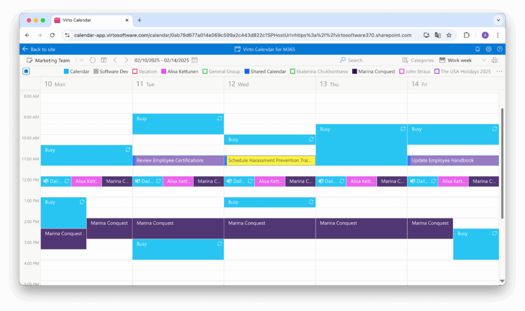 Virto Calendar App