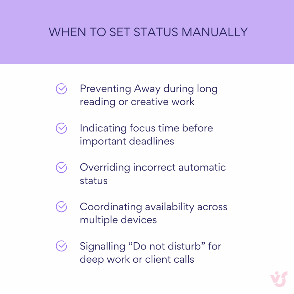 Best uses for manual control