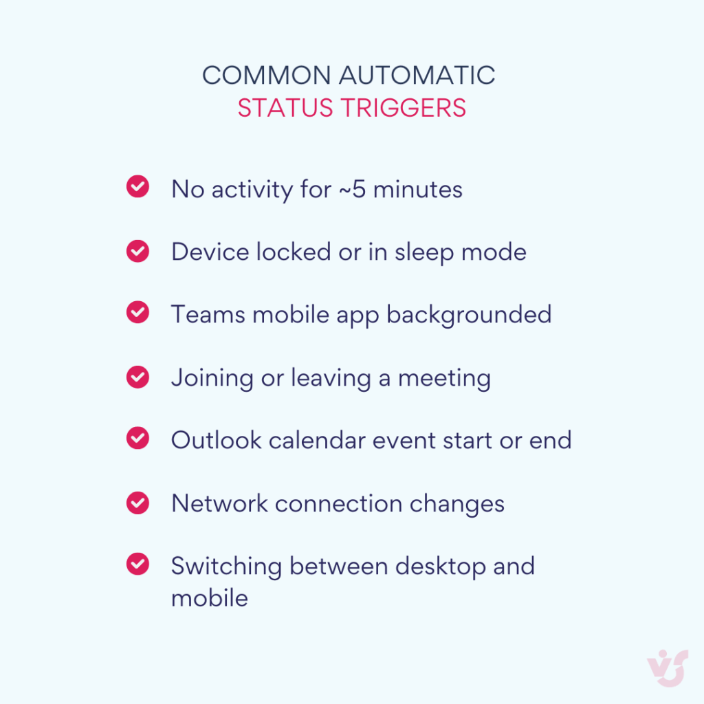 Common automatic status triggers