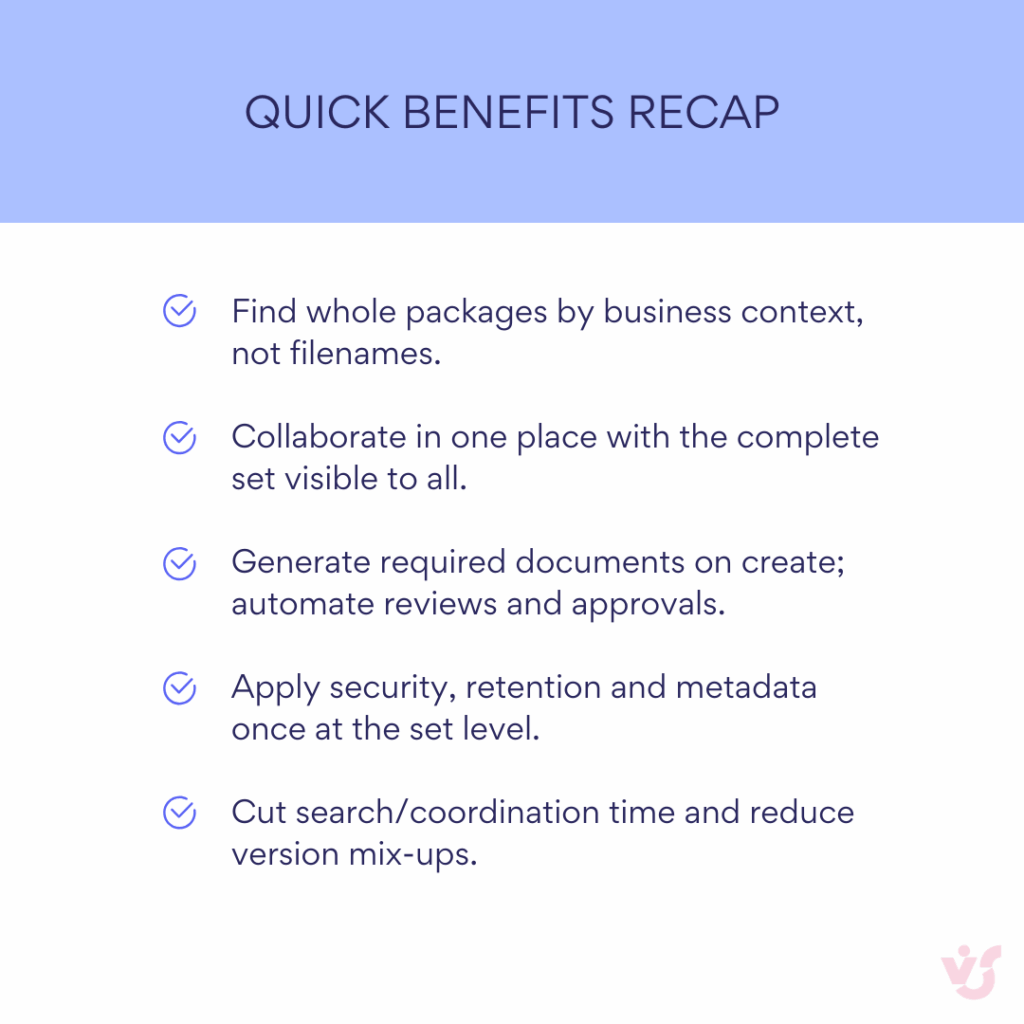 Quick benefits recap
