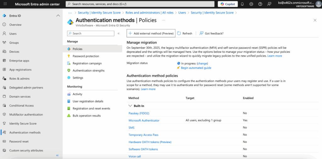 Microsoft Entra policies
