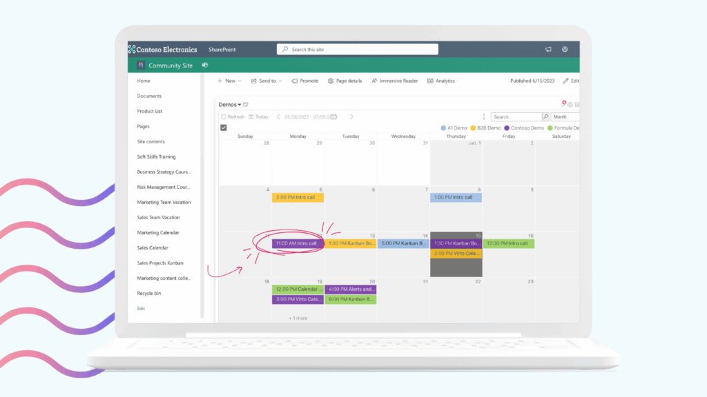 Virto Calendar App for SharePoint Online