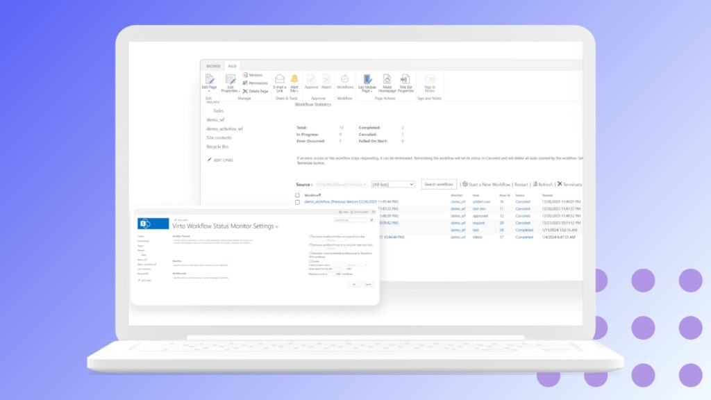 Virto Workflow Automation Web Part