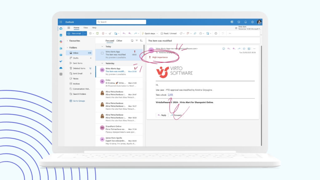 Virto Alerts & Reminder App for M365